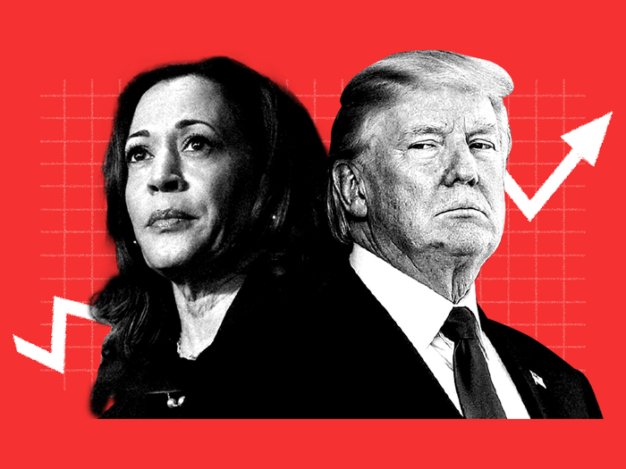 Kamala Harris and Donald Trump